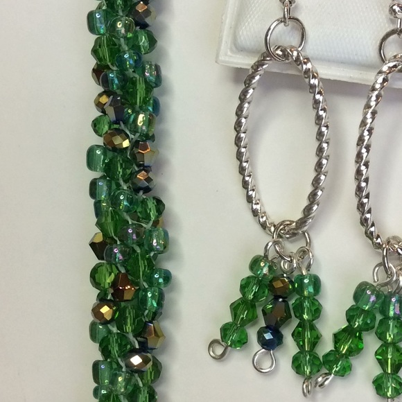 FINAL SALE PRICE OOAK Lia Rosa Designs Set in Green, Blue & Bronze - Picture 6 of 6